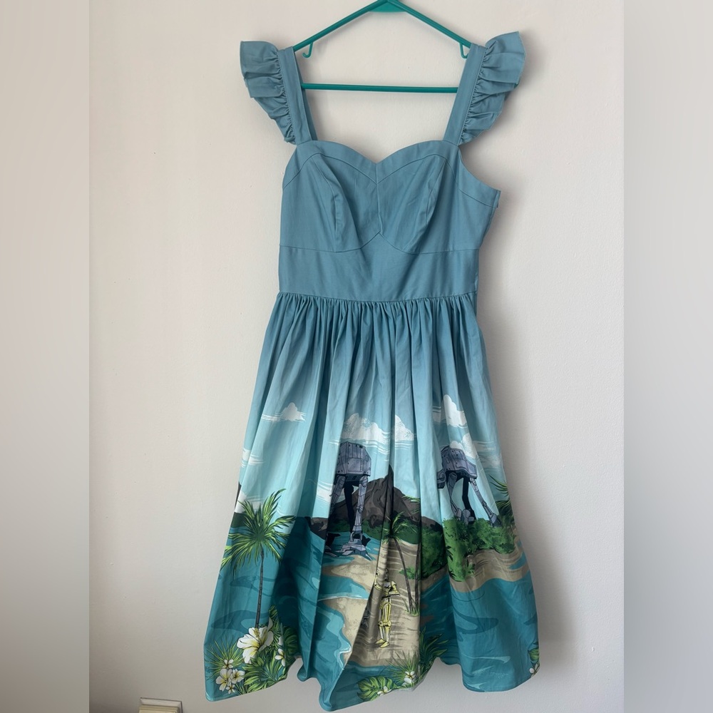 NWT Her Universe, Star Wars, Blue cotton, knee length Dress. Size S/M.